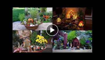 4 Fall Fairy Garden Ideas!