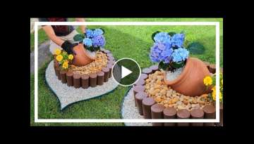 Garden Decoration with Hydrangeas / Garden Ideas